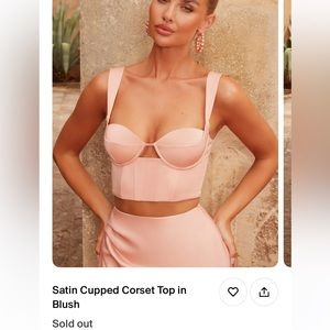 Oh Polly Pink Corset Top